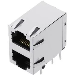 Zásuvka, vestavná horizontální encitech 3259-0017-04, RJ45 RJJS-88-144-E9H-047, kov, 1 ks