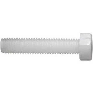 Šestihranné šrouby DIN 933 Toolcraft 830228, plast, M3x10 mm, 10 ks