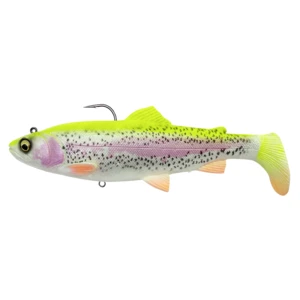 Savage gear gumová nástraha 4d rattle shad trout sinking lemon trout - 17 cm 80 g