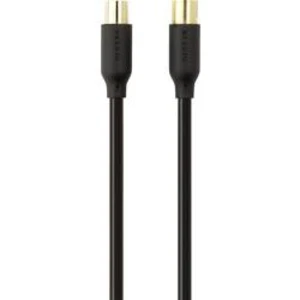 Antény, SAT kabel Belkin F3Y057bt5M, 90 dB, pozlacené kontakty, 5.00 m, černá