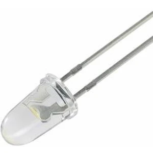 LED dioda kulatá s vývody Yoldal, YI-WS3N23N-(4), 20 mA, 3 mm, 3,2 V, 23 °, 12000 mcd, zlatobílá