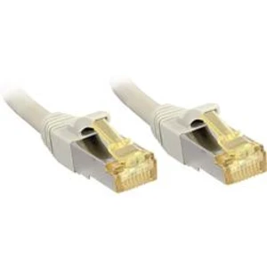 Síťový kabel RJ45 LINDY 47261, CAT 6a (surový kabel CAT 7) , S/FTP, 0.50 m, šedá