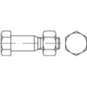 Šestihranné šrouby TOOLCRAFT TO-5435127, N/A, M12, 55 mm, ocel, 1 ks