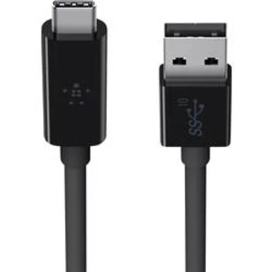 USB 3.0 adaptér Belkin F2CU029bt1M-BLK F2CU029BT1M-BLK, 91.00 cm, černá