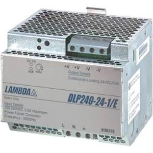 Zdroj na DIN lištu TDK-Lambda DLP-240-24-1/E, 10 A, 24 V/DC