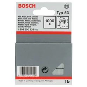 Sponky do sponkovačky z tenkého drátu, typ 53 - 11,4 x 0,74 x 6 mm 1000 ks Bosch Accessories 1609200326 rozměry (d x š) 6 mm x 11.4 mm