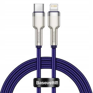 Kábel Baseus Cafule USB-C/Lightning PD 20W, 1m (CATLJK-A05) fialový USB-C/Lightening kábel • dĺžka 1 m • odolný kábel • kompatibilný pre smartfóny, iP