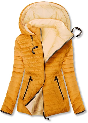 Wendejacke mit Kapuze Gelb/Beige