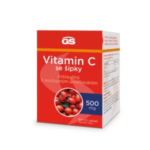 GS Vitamin C 500 + šípky, 50+10 tablet