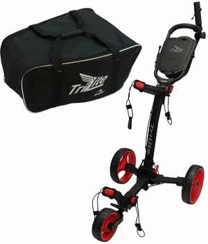 Axglo TriLite SET Black/Red Manuální golfové vozíky