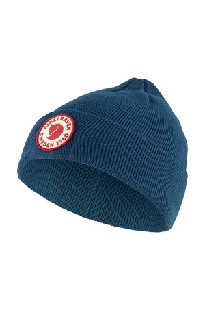 Detská čiapka Fjallraven Kids 1960 Logo Hat tmavomodrá farba biela