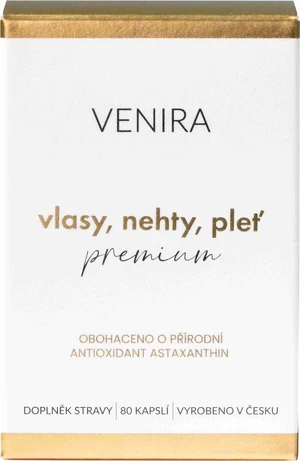 VENIRA PREMIUM kapsule pre vlasy, nechty a pleť, 40 dňová kúra