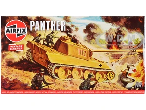 Level 2 Model Kit German Panther Tank 1/76 Plastic Model Kit by Airfix