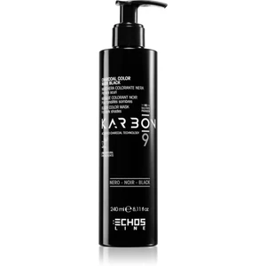 Echosline Karbon farbiaca maska na vlasy Black 240 ml