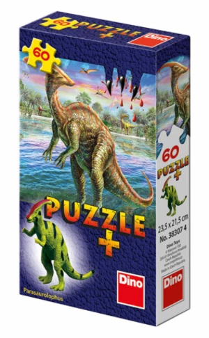 Puzzle 60 Dinosauři + figurka