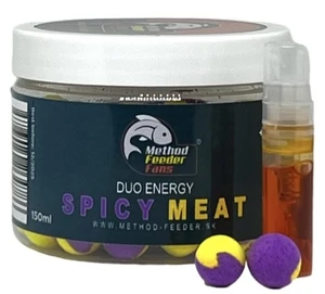 Method feeder fans pop up duo energy 12 mm 150 ml + sprej esence 2 ml - spice meat