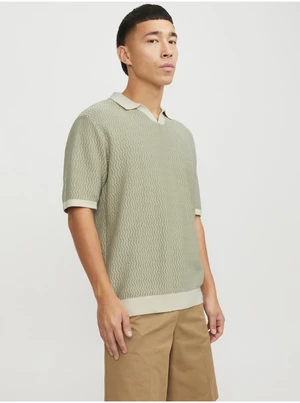 Green Men's Jack & Jones Polo Shirt Mykonos - Men's