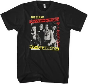 The Clash T-shirt Kanji Unisex Black 2XL