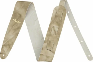 Fender Tie Dye Leather Strap Tracolla per chitarra Natural