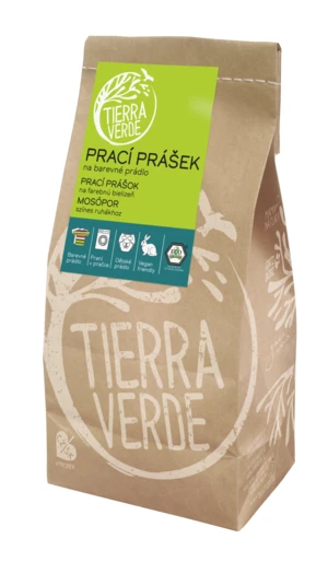 TIERRA VERDE Prací prášek na barevné prádlo, papírový sáček 850 g