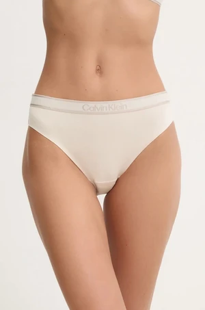 Nohavičky Calvin Klein Underwear béžová farba, 000QF7952E