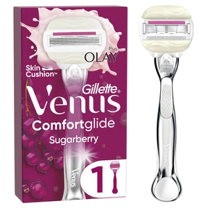 GILLETTE VENUS Comfortglide sugarberry plus olay holiaci strojček- 1 holiaca hlavica