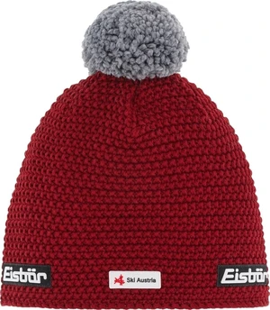 Eisbär Jamie Pompon SKA Beanie Burgundy/Grey UNI Bonnet