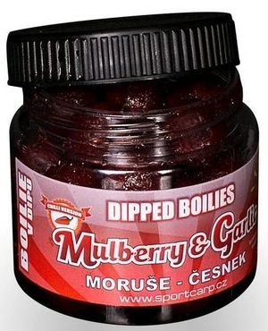 Sportcarp boilies v dipe dipped boilies 200 ml 18 mm-mulberry garlic