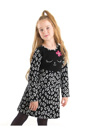 Denokids Floral Cat Girl Dress