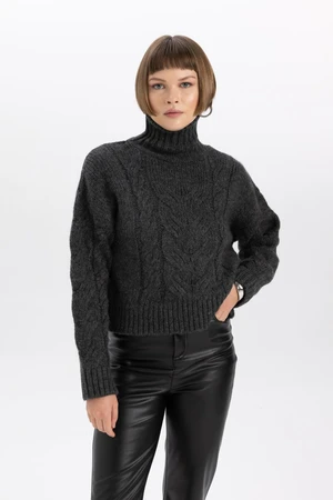 DEFACTO Relax Fit Half Turtleneck Sweater