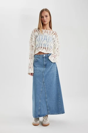 DEFACTO Long Fit Jean Long Skirt