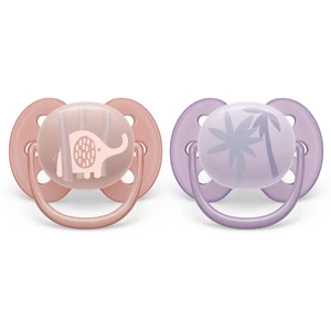 Philips Avent Ultrasoft Premium 0-6m dudlík Animal Girl 2 ks