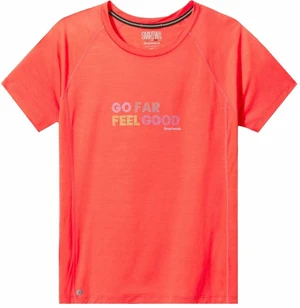 Smartwool Women's Active Ultralite Go Far Feel Good Graphic Short Sleeve Tee Carnival L Camiseta