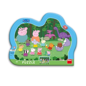 Puzzle kontura 25 dílků Prasátko Peppa