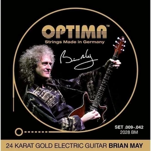 Optima 2028-BM 24K Gold Electrics Brian May Signature Cuerdas para guitarra eléctrica