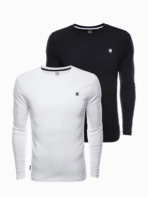 Ombre Clothing Men's plain longsleeve - mix 2