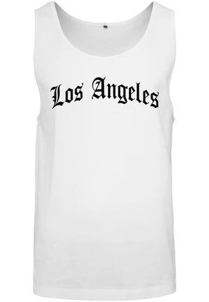 Tank top with Los Angeles lettering white