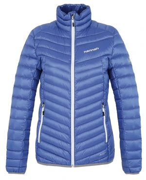 Women's lightweight insulated down jacket Hannah AYLA dazzling blue stripe