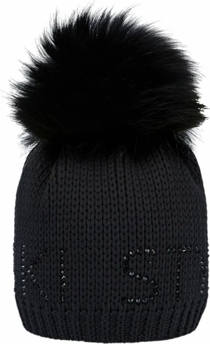 Sportalm Aris Ski Womens Beanie with Fur Black UNI Gorros de esquí