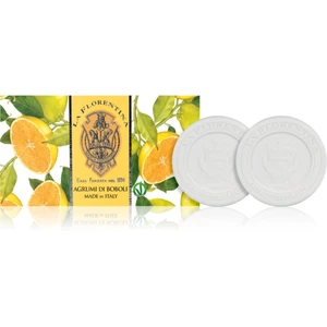 La Florentina Boboli Citrus Sculpted Soap přírodní tuhé mýdlo 2x115 g