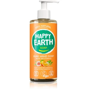 Happy Earth 100% Natural Pure Hand Soap Rose Petitgrain tekuté mýdlo na ruce 300 ml