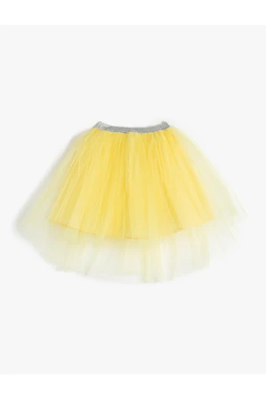 Koton Tutu Skirt with Elastic Waist, Layered Lined.