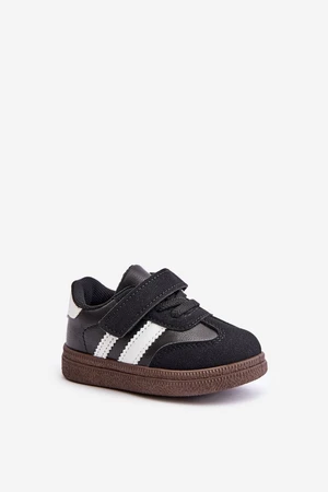 Children's Velcro sneakers - black Tromella