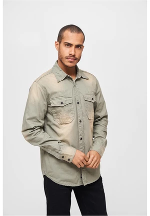 Hardee denim shirt olive grey