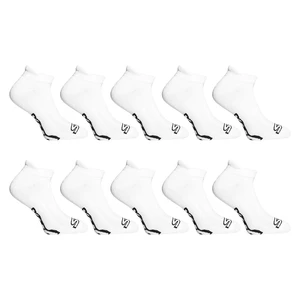 10PACK Styx low white socks