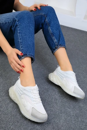 Soho Women's White Sneakers 19008