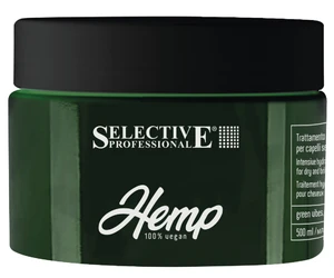 Regenerační gelová maska Selective Professional Hemp Conditioning Jelly Treatment - 500 ml + dárek zdarma