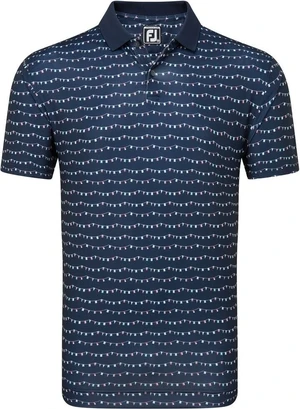 Footjoy Flag Banner Print Navy XL Polo-Shirt