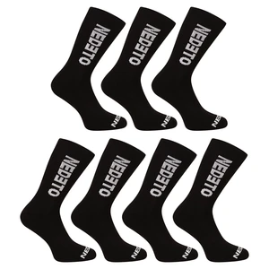 7PACK Socks Nedeto High Black