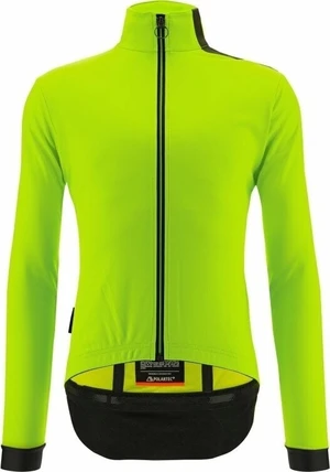 Santini Vega Multi with Hood Bunda Verde Fluo S